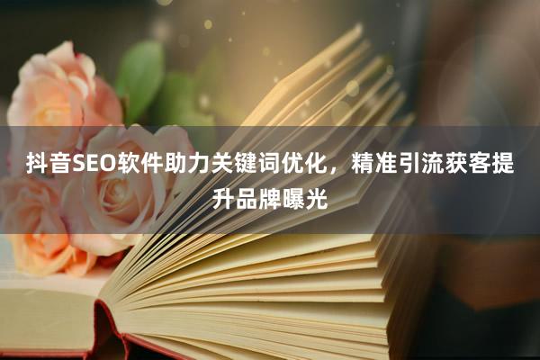 抖音SEO软件助力关键词优化，精准引流获客提升品牌曝光