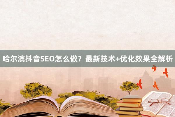 哈尔滨抖音SEO怎么做？最新技术+优化效果全解析