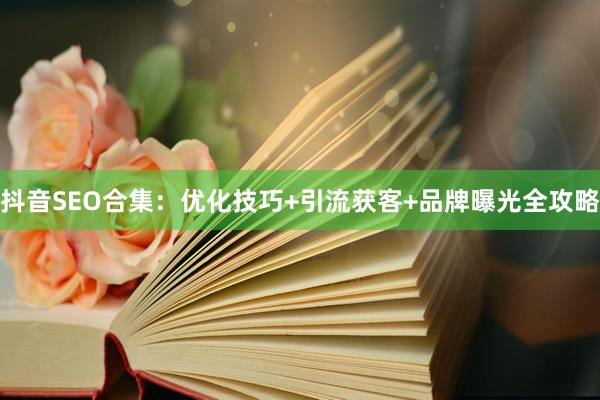 抖音SEO合集：优化技巧+引流获客+品牌曝光全攻略